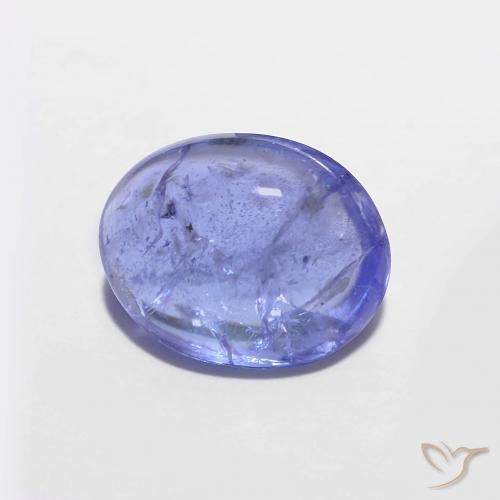Tanzanite Bleu violet intense naturelle ovale, 2.69 ct, Transparent