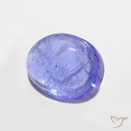 Tanzanite Bleu violet intense naturelle ovale, 3.42 ct, Transparent