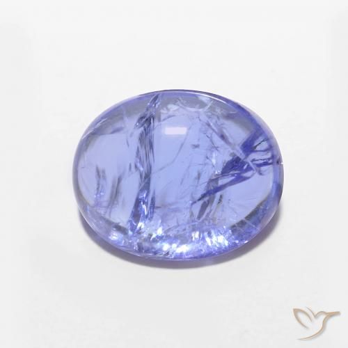 Tanzanite Bleu violet intense naturelle ovale, 3.54 ct, Transparent