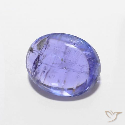 Tanzanite Bleu violet intense naturelle ovale, 3.38 ct, Transparent
