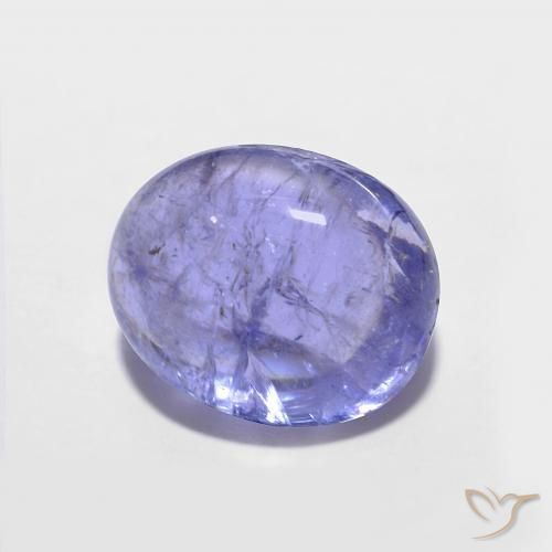 3.77ct Naturel Bleu violet intense Tanzanite, ovale, Opaque