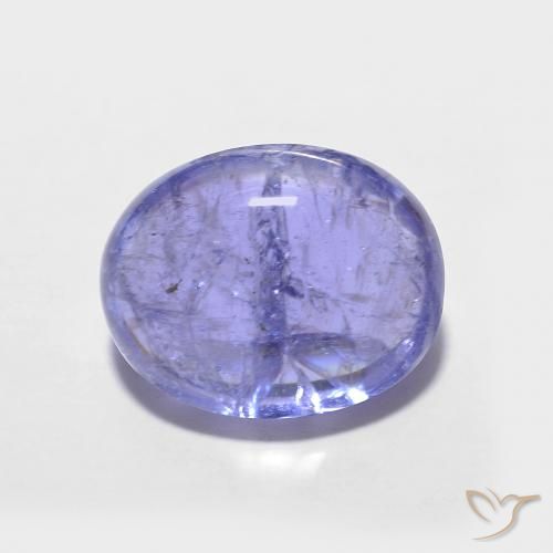 Tanzanite Bleu violet intense naturelle ovale, 3.77 ct, Opaque