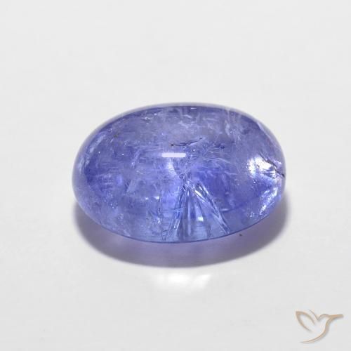 Tanzanite Bleu violet intense naturelle ovale, 3.77 ct, Opaque