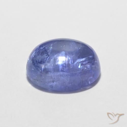 Tanzanite Bleu violet intense naturelle ovale, 1.86 ct, Transparent