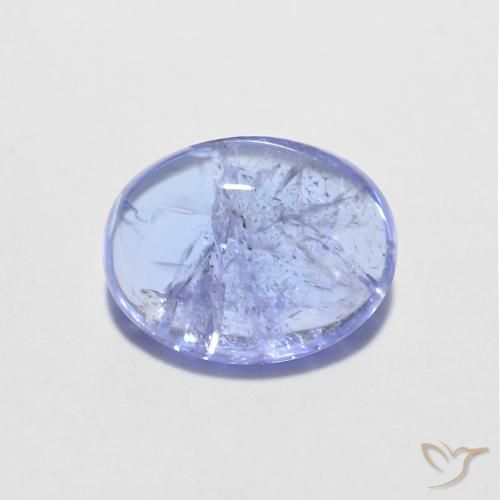 1.56ct Naturel Bleu violet intense Tanzanite, ovale, Transparent