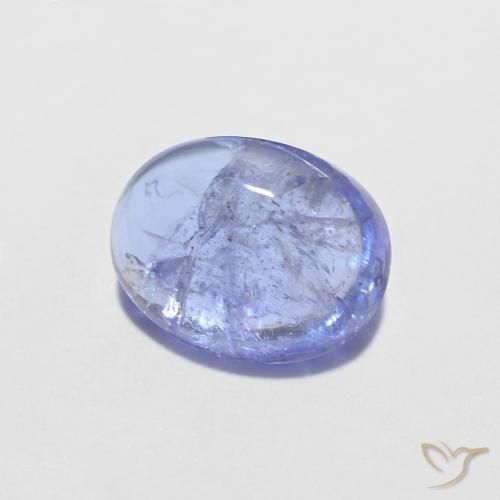 Tanzanite Bleu violet intense naturelle ovale, 1.56 ct, Transparent