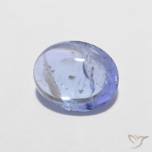 Tanzanite Bleu violet intense naturelle ovale, 1.37 ct, Transparent
