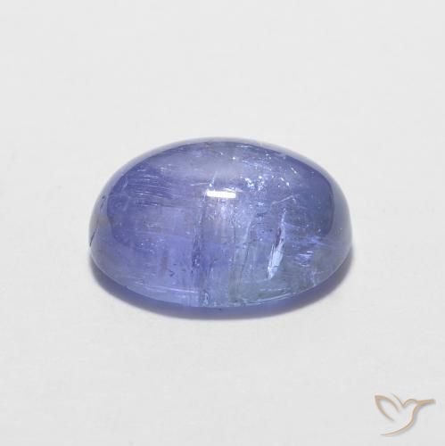 Tanzanite Bleu violet intense naturelle ovale, 1.70 ct, Transparent