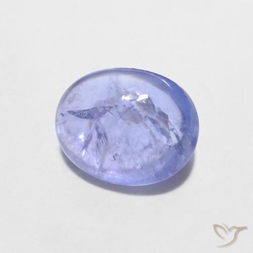 Tanzanite Bleu violet intense naturelle ovale, 1.58 ct, Transparent