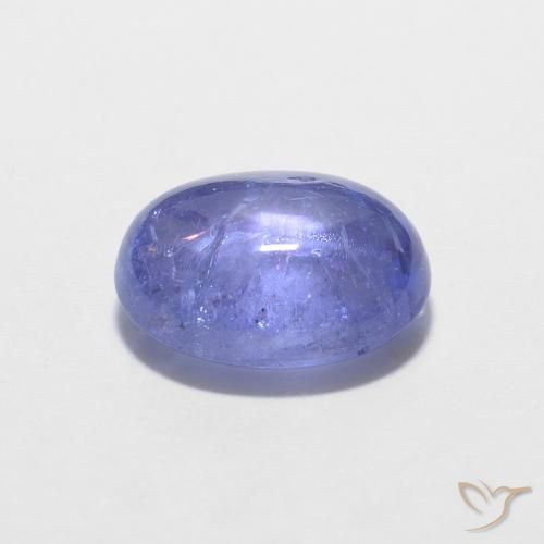 Tanzanite Bleu violet intense naturelle ovale, 1.58 ct, Transparent