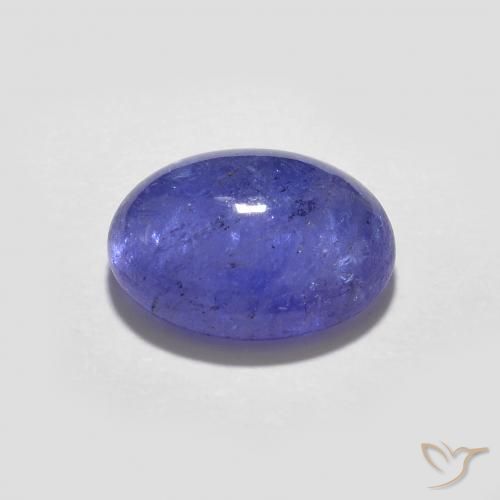 Tanzanite Bleu violet intense naturelle ovale, 2.10 ct, Transparent