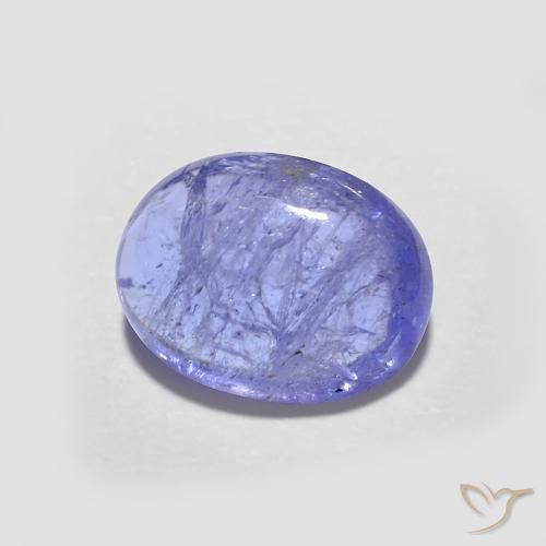 Tanzanite Bleu violet intense naturelle ovale, 2.12 ct, Transparent
