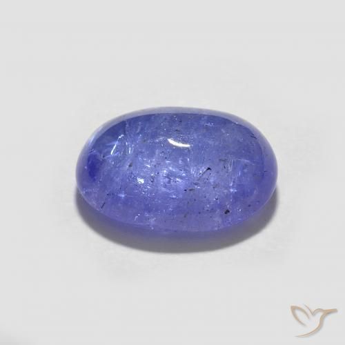 Tanzanite Bleu violet intense naturelle ovale, 2.12 ct, Transparent