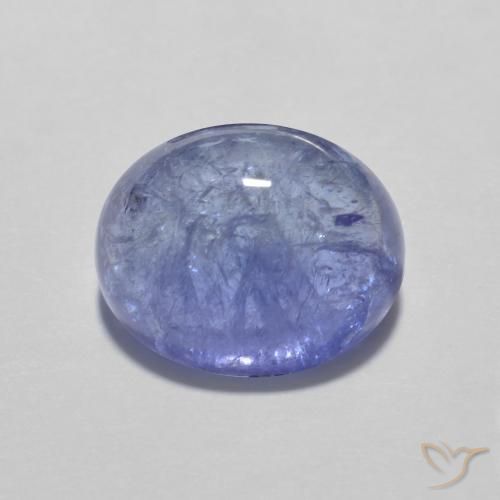 Tanzanite Bleu violet intense naturelle ovale, 3.93 ct, Transparent