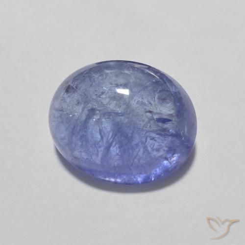 Tanzanite Bleu violet intense naturelle ovale, 3.93 ct, Transparent