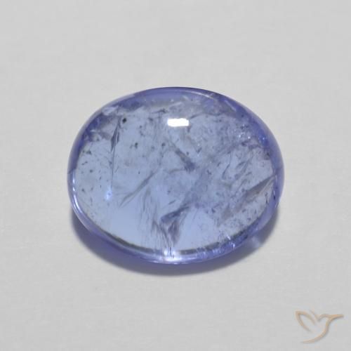 3.32ct Naturel Bleu violet intense Tanzanite, ovale, Transparent