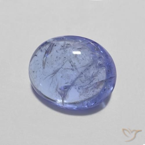 Tanzanite Bleu violet intense naturelle ovale, 3.32 ct, Transparent