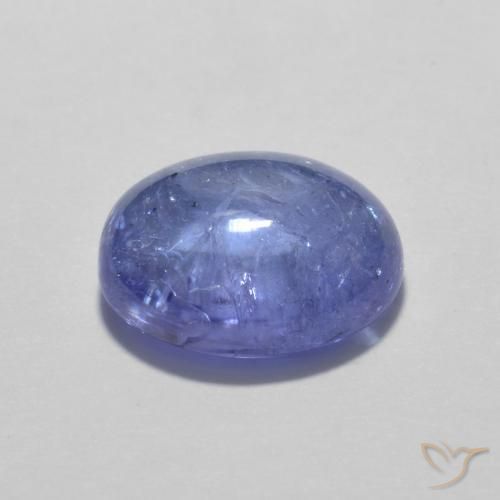 Tanzanite Bleu violet intense naturelle ovale, 3.32 ct, Transparent
