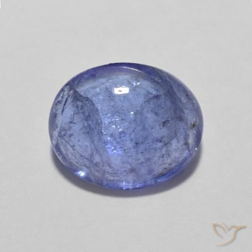 3.12ct Naturel Bleu violet intense Tanzanite, ovale, Transparent
