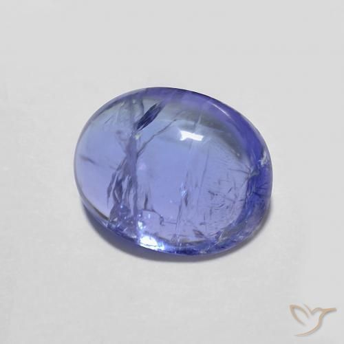 Tanzanite Bleu violet intense naturelle ovale, 3.02 ct, Transparent