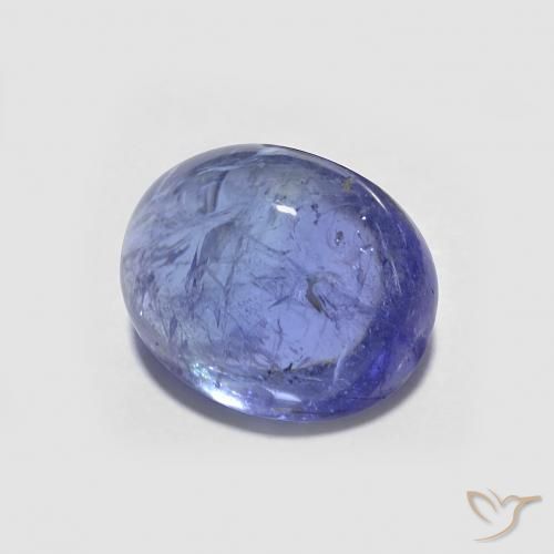 Tanzanite Violet foncé Bleu naturelle ovale, 3.63 ct, Transparent
