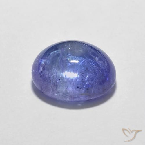 Tanzanite Violet foncé Bleu naturelle ovale, 3.63 ct, Transparent