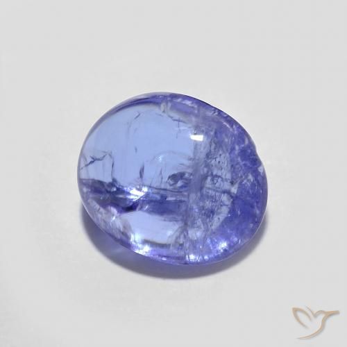 Tanzanite Bleu violet intense naturelle ovale, 2.94 ct, Transparent