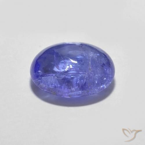 Tanzanite Bleu violet intense naturelle ovale, 2.94 ct, Transparent