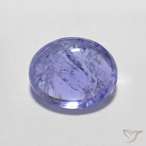 3.80ct Naturel Bleu violet intense Tanzanite, ovale, Transparent