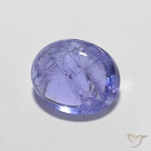 Tanzanite Bleu violet intense naturelle ovale, 3.80 ct, Transparent