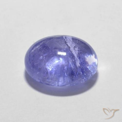 Tanzanite Bleu violet intense naturelle ovale, 3.80 ct, Transparent