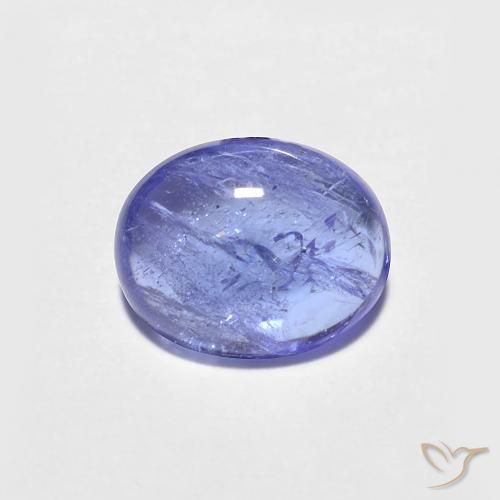 1.43ct Naturel Bleu violet intense Tanzanite, ovale, Transparent
