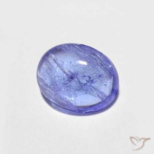 Tanzanite Bleu violet intense naturelle ovale, 1.43 ct, Transparent