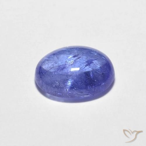 Tanzanite Bleu violet intense naturelle ovale, 1.43 ct, Transparent