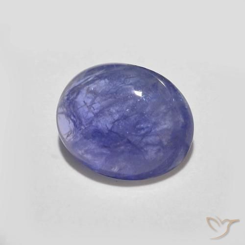 Tanzanite Bleu violet intense naturelle ovale, 2.13 ct, Translucide