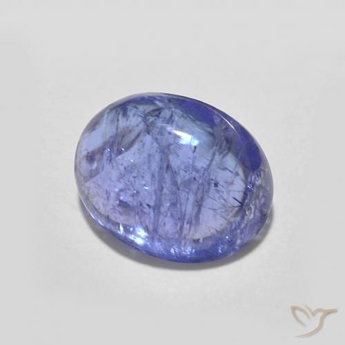 Tanzanite Bleu violet intense naturelle ovale, 2.40 ct, Transparent