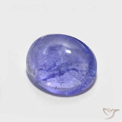 Tanzanite Bleu violet intense naturelle ovale, 3.43 ct, Transparent