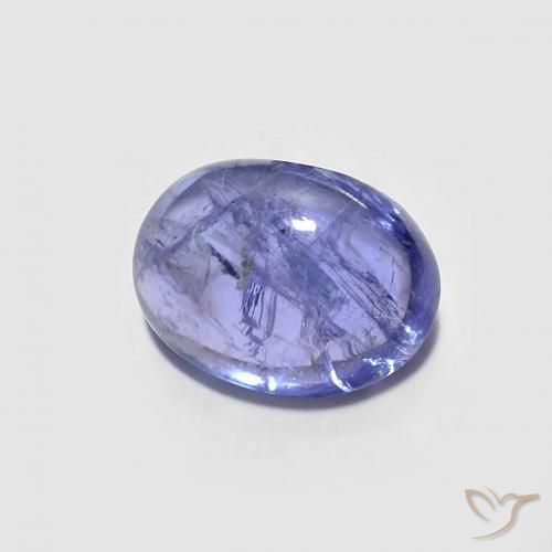 Tanzanite Bleu violet intense naturelle ovale, 1.59 ct, Transparent