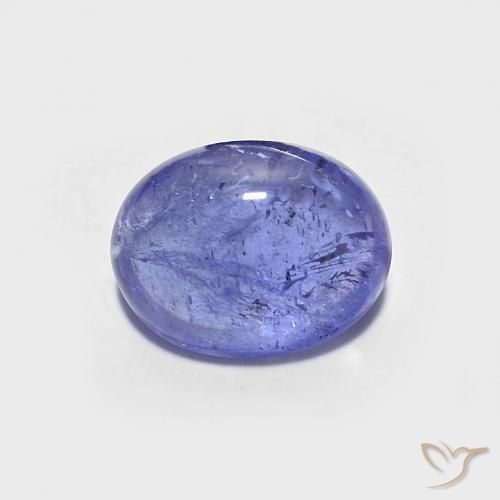 1.59ct Naturel Bleu violet intense Tanzanite, ovale, Transparent