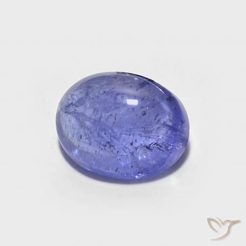 Tanzanite Bleu violet intense naturelle ovale, 1.59 ct, Transparent