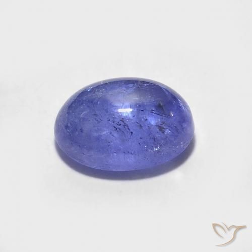 Tanzanite Bleu violet intense naturelle ovale, 1.59 ct, Transparent
