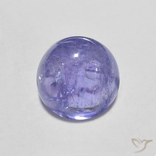 Tanzanite Bleu violet intense naturelle Coupe roude, 1.38 ct, Transparent