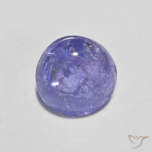 Tanzanite Bleu violet intense naturelle Coupe roude, 1.38 ct, Transparent