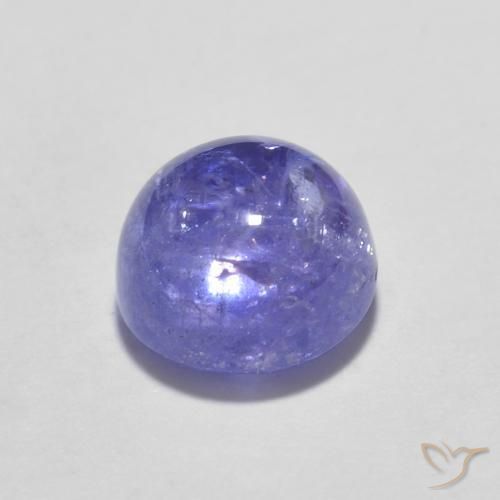 Tanzanite Bleu violet intense naturelle Coupe roude, 1.38 ct, Transparent