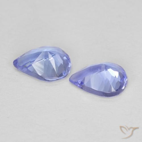 Shop natural 0.52ct Violet Bleu Tanzanite gems, En forme de poire, from Tanzanie at GemSelect. In stock, global shipping!