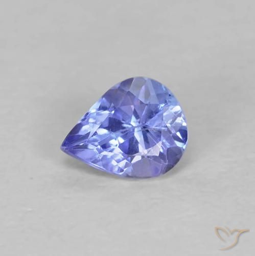 0.41ct Naturel Bleu intense Tanzanite, En forme de poire, VS