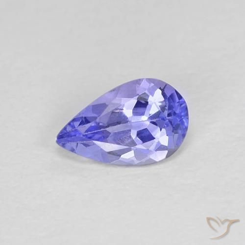 0.37ct Naturel Bleu électrique Tanzanite, En forme de poire, VVS