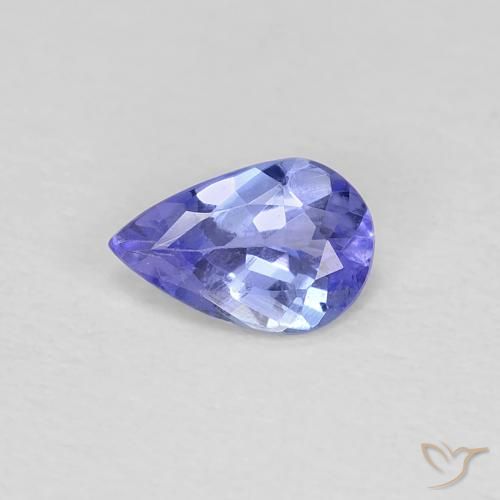 0.35ct Naturel Bleu violet intense Tanzanite, En forme de poire, VS