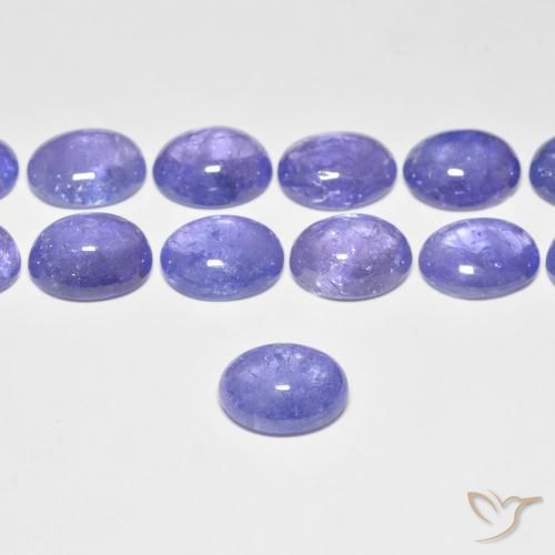 Tanzanite Bleu violet intense naturelle ovale, 3.33 ct, Transparent