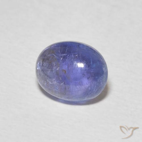 Tanzanite Bleu violet intense naturelle ovale, 2.42 ct, Transparent